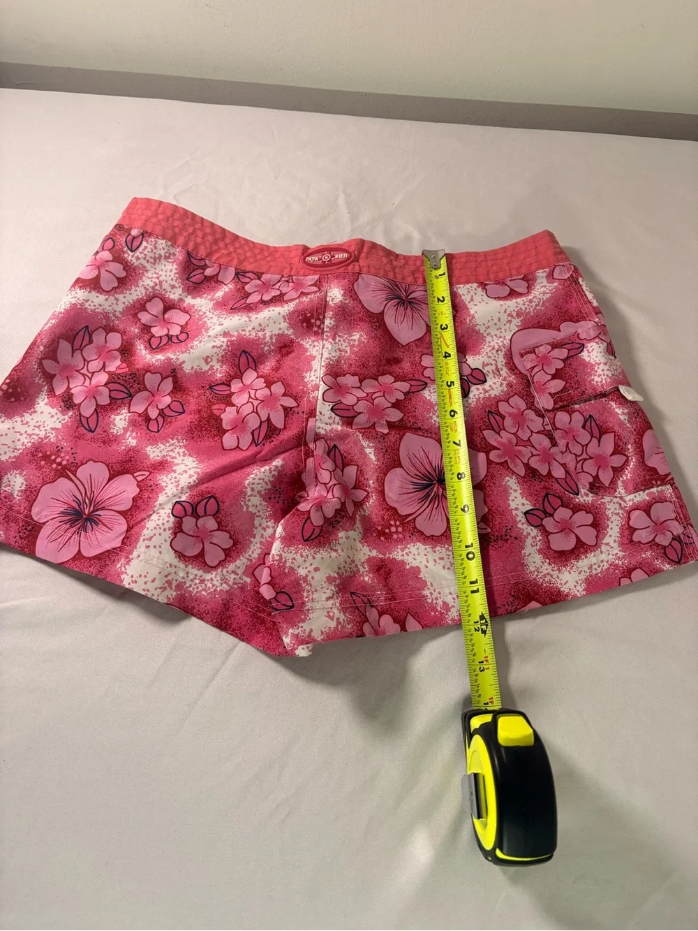 raya sun Coral Pink Floral Skirt